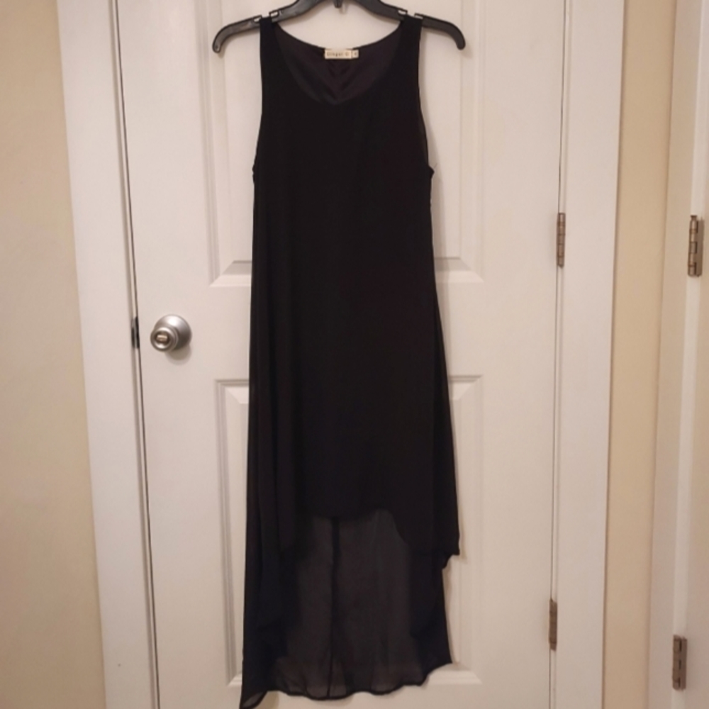 Ginger G Flowy Black Dress